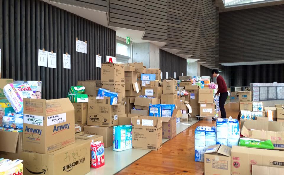 RQ九州 熊本地震支援物資