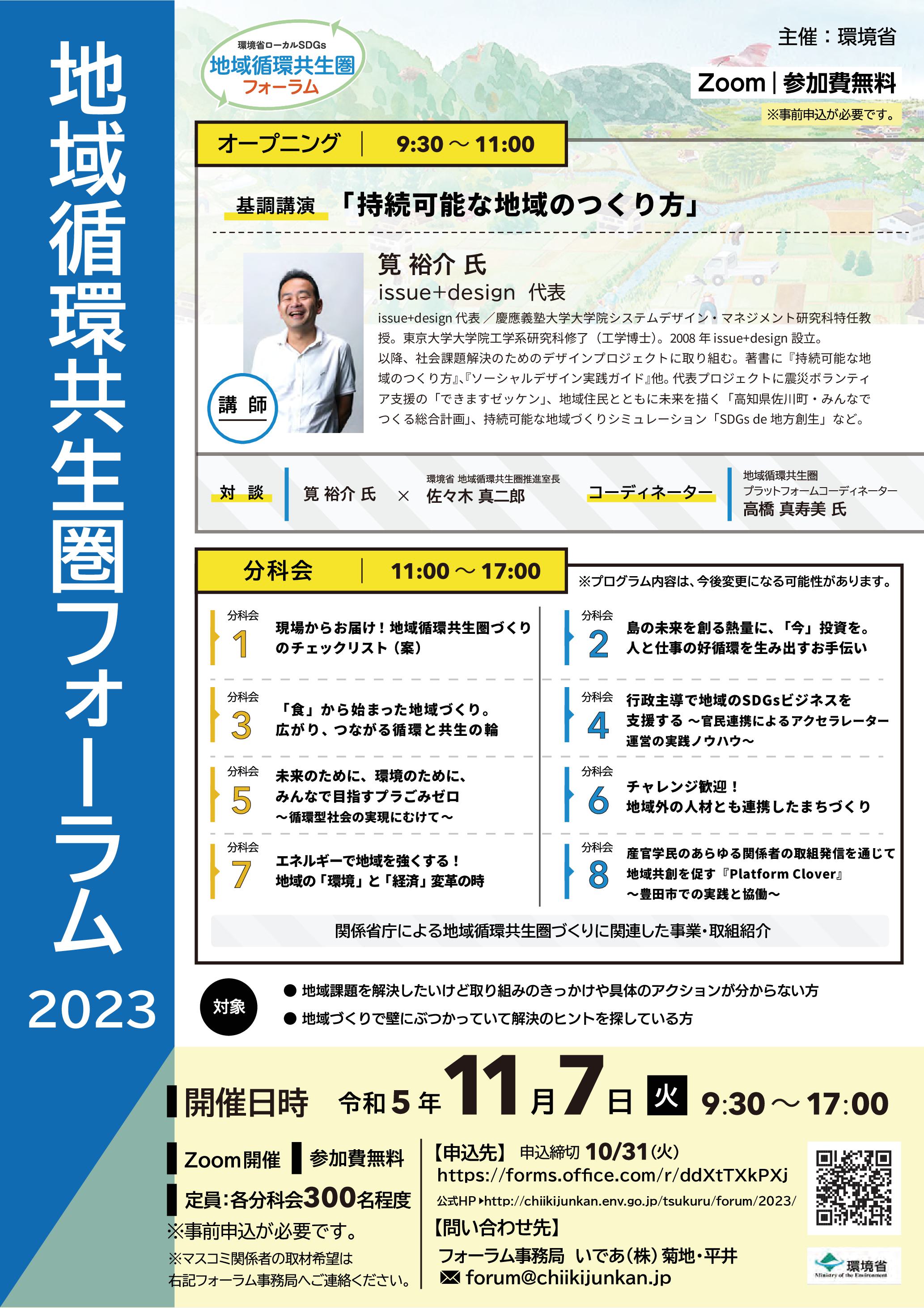 chiikijyunkankyoseiken forum2023 1